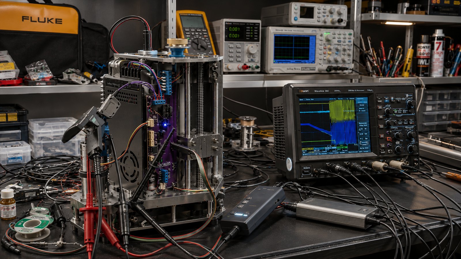 Entwicklungsszene bei NEVO — Mechanik, Elektronik und Software am gemeinsamen Tisch